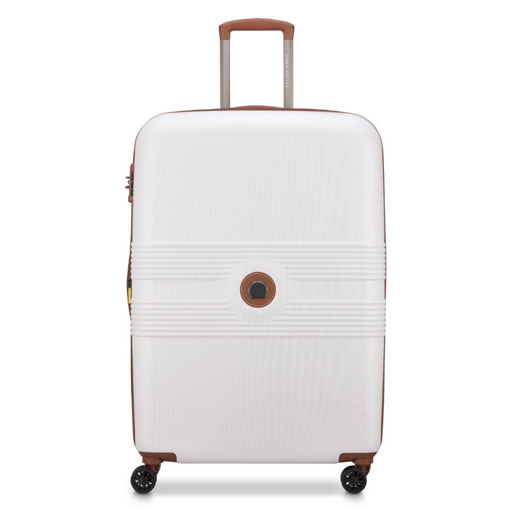 Delsey Flanerie Expandable 76cm Large Suitcase - Champagne - Love Luggage