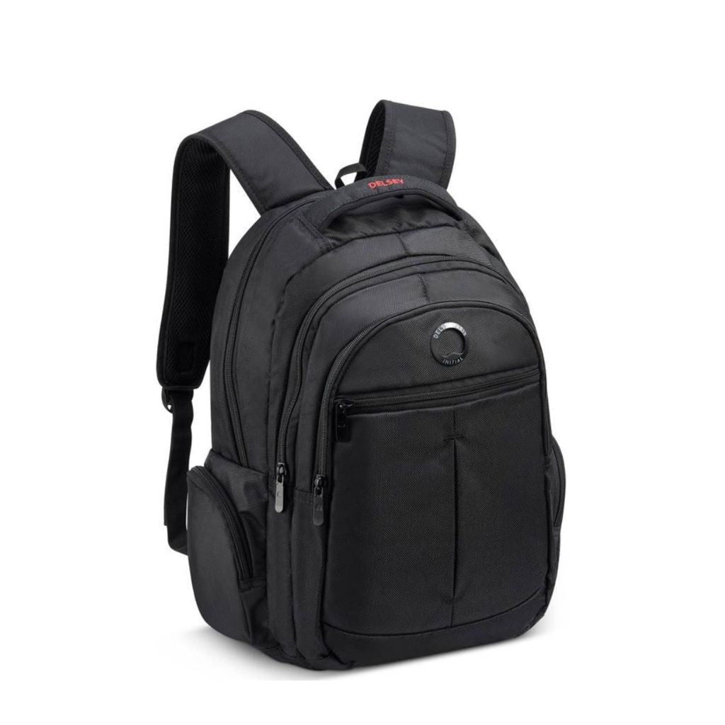 Delsey Flier 15.6" Laptop Backpack - Black - Love Luggage