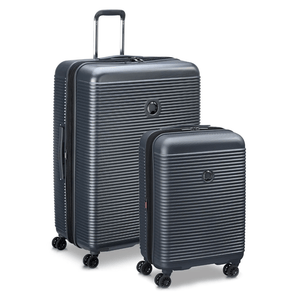 Delsey Freestyle 2 Piece Hardsided Luggage Duo - Anthracite - Love Luggage