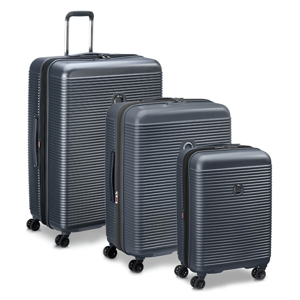 Delsey Freestyle 3 Piece Hardsided Luggage Set - Anthracite - Love Luggage