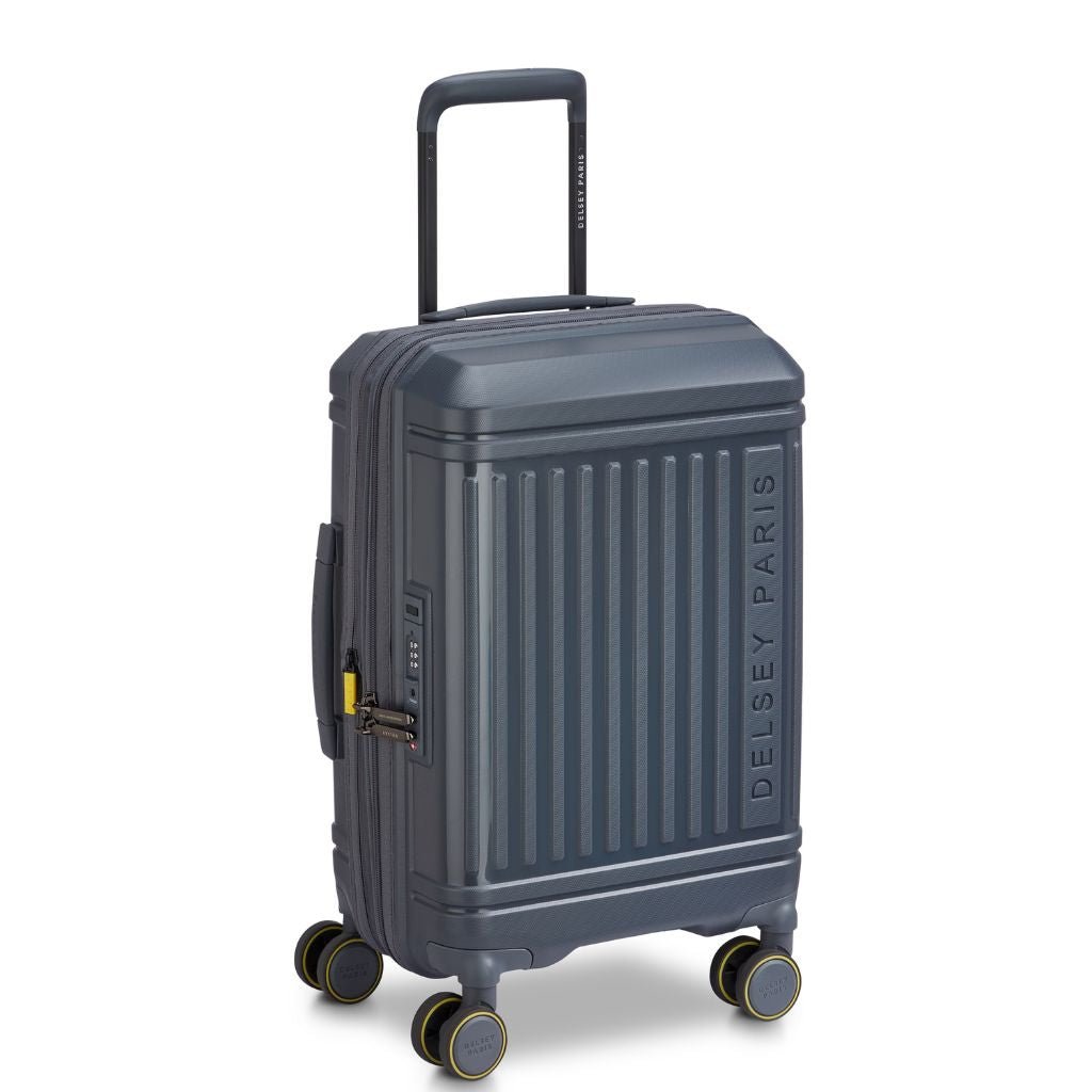 Delsey Lutece Lightweight EXP Carry On Suitcase - Anthracite - Love Luggage