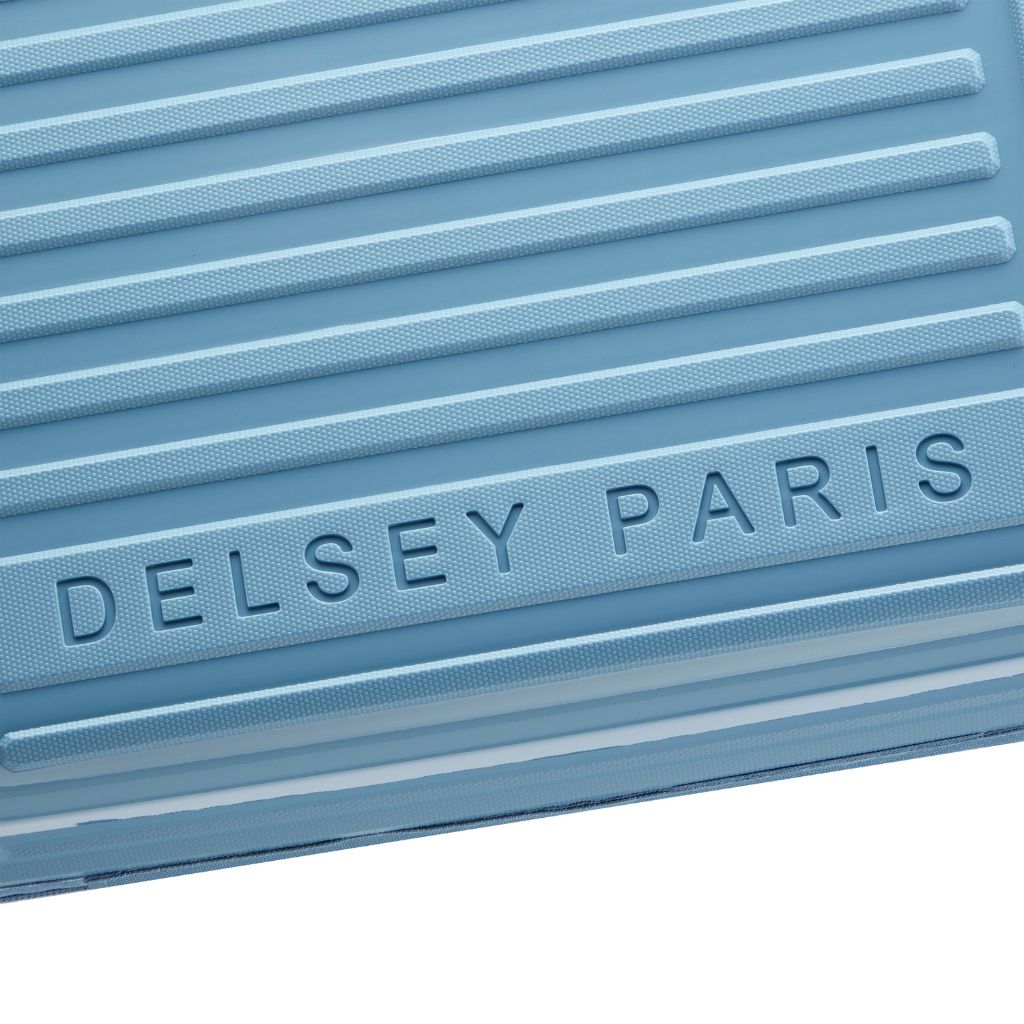 Delsey Lutece Lightweight EXP Carry On Suitcase - Blue - Love Luggage