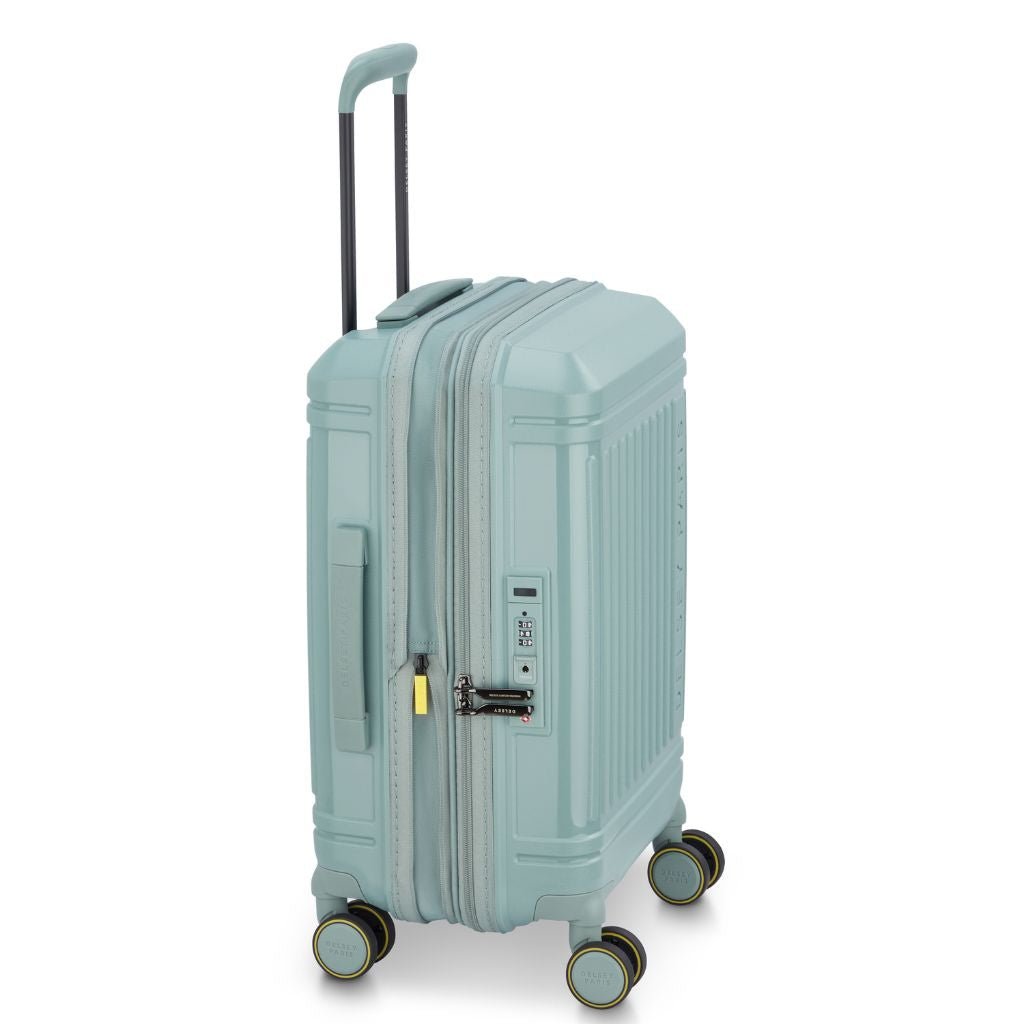Delsey Lutece Lightweight EXP Carry On Suitcase - Green - Love Luggage