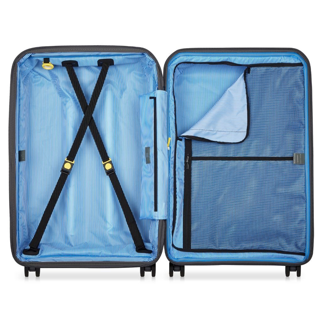 Delsey Lutece Lightweight EXP Large Suitcase - Anthracite - Love Luggage