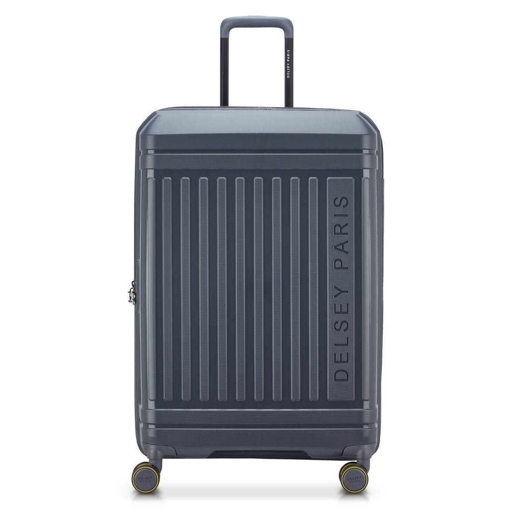 Delsey Lutece Lightweight EXP Large Suitcase - Anthracite - Love Luggage