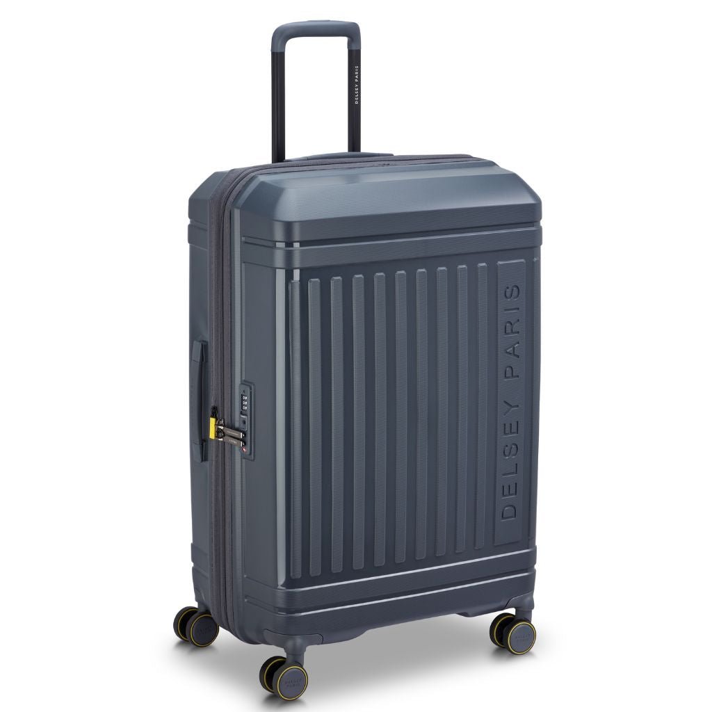 Delsey Lutece Lightweight EXP Large Suitcase - Anthracite - Love Luggage