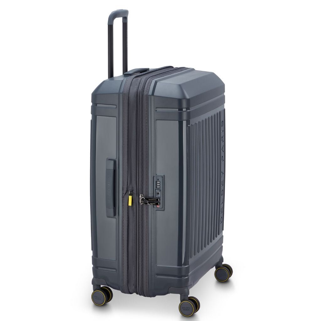 Delsey Lutece Lightweight EXP Large Suitcase - Anthracite - Love Luggage