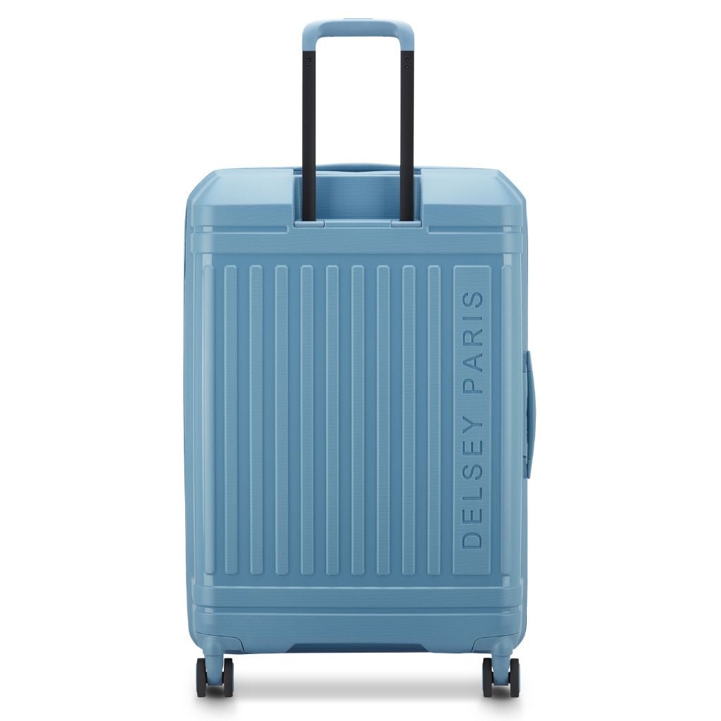 Delsey Lutece Lightweight EXP Large Suitcase - Blue - Love Luggage