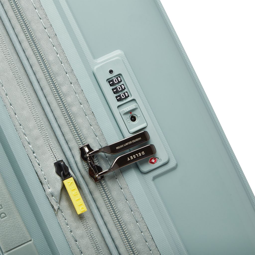 Delsey Lutece Lightweight EXP Large Suitcase - Green - Love Luggage