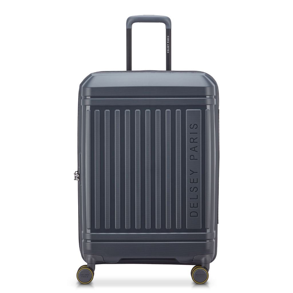 Delsey Lutece Lightweight EXP Medium Suitcase - Anthracite - Love Luggage