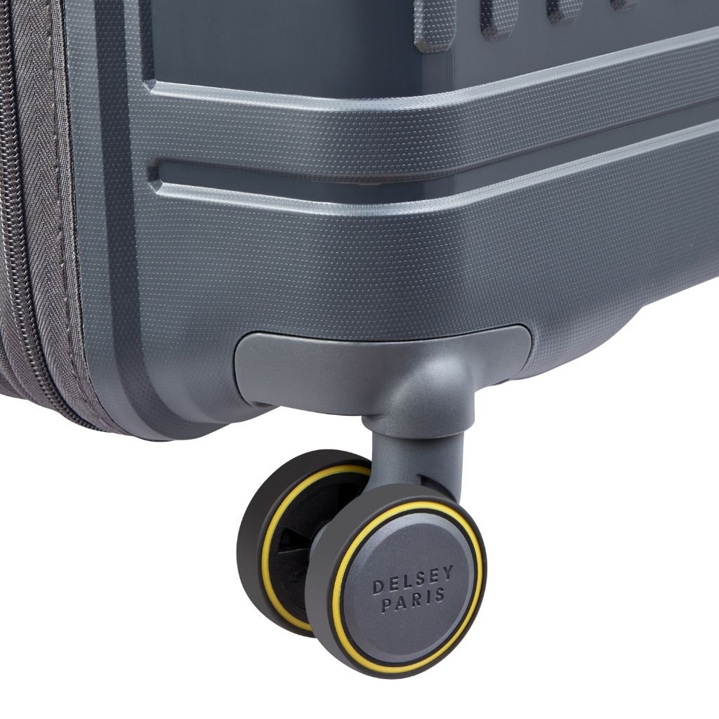 Delsey Lutece Lightweight EXP Medium Suitcase - Anthracite - Love Luggage