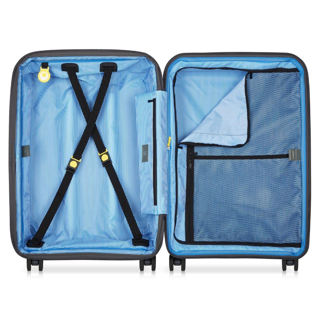 Delsey Lutece Lightweight EXP Medium Suitcase - Anthracite - Love Luggage