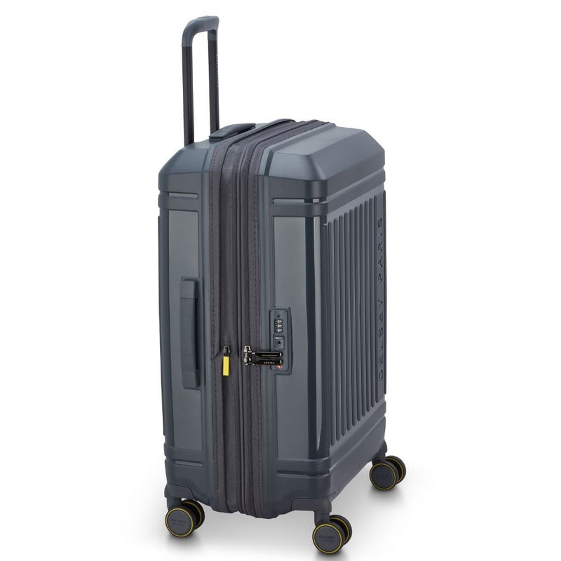 Delsey Lutece Lightweight EXP Medium Suitcase - Anthracite - Love Luggage