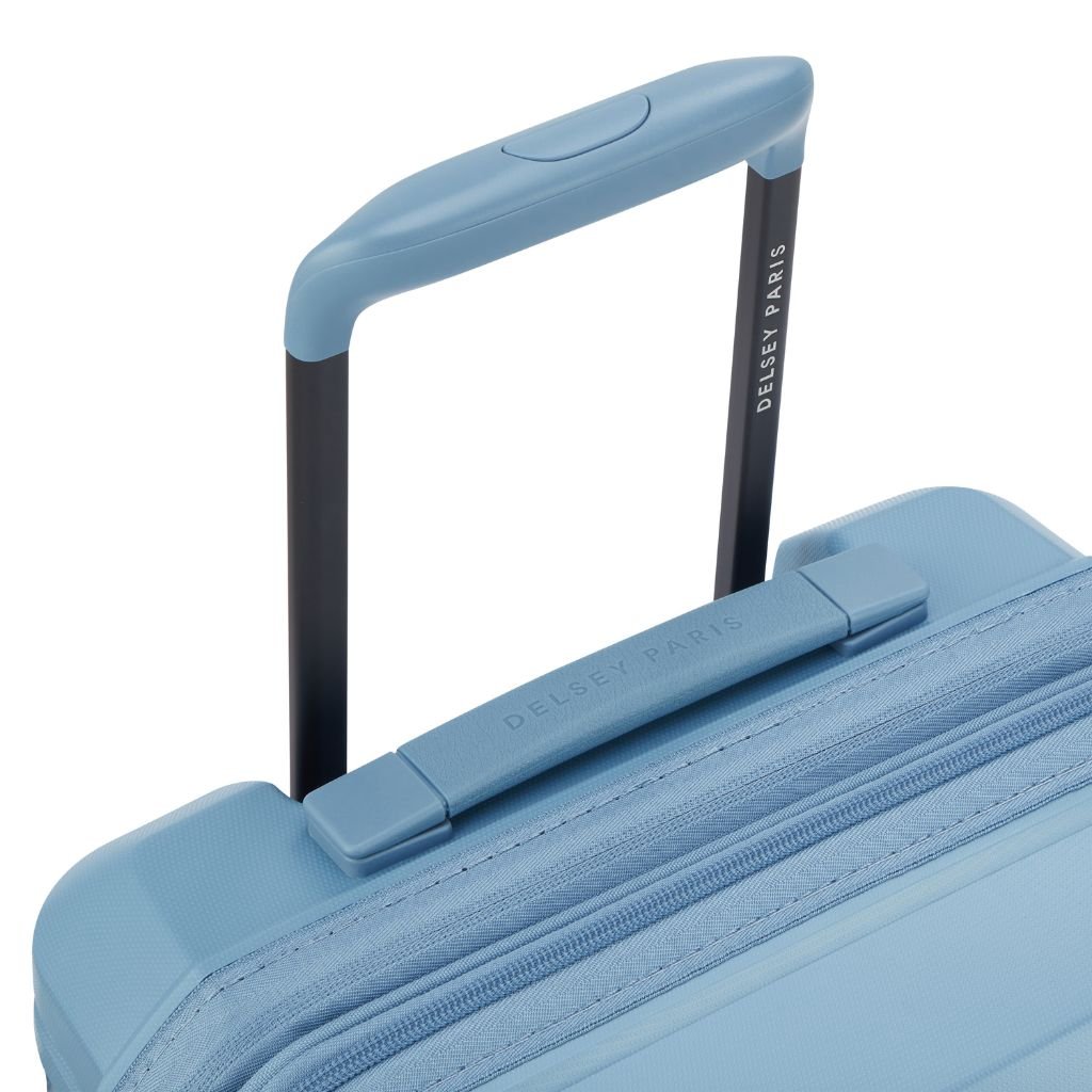 Delsey Lutece Lightweight EXP Medium Suitcase - Blue - Love Luggage