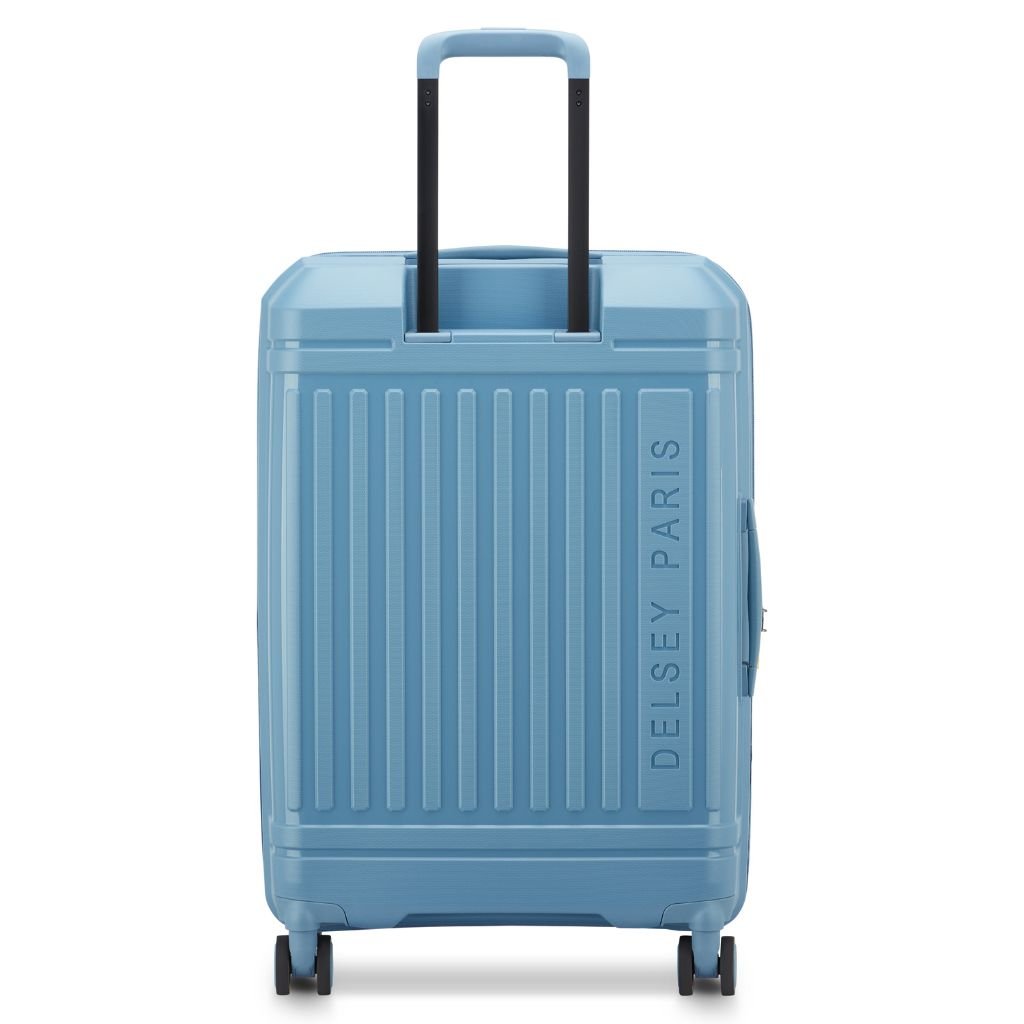 Delsey Lutece Lightweight EXP Medium Suitcase - Blue - Love Luggage