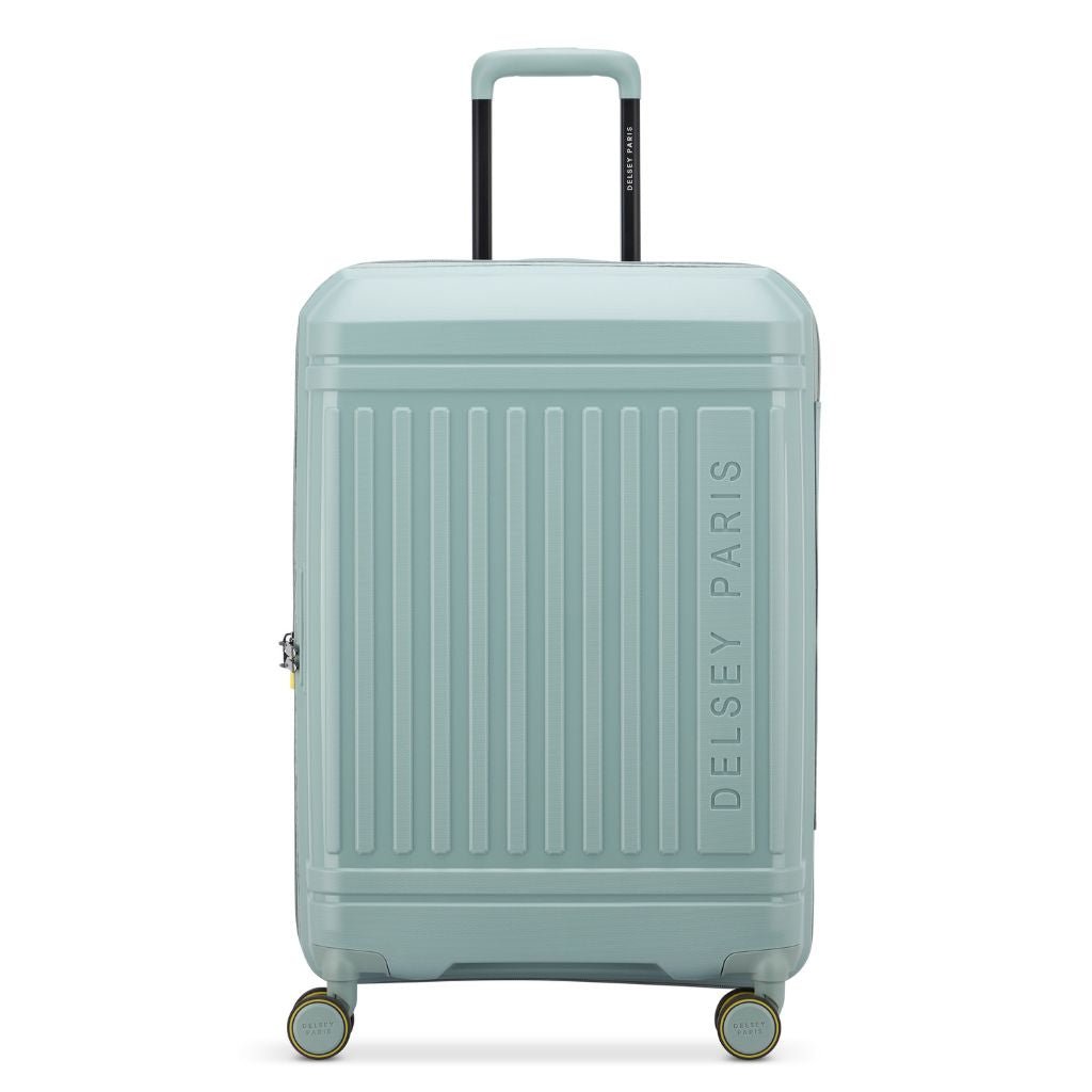 Delsey Lutece Lightweight EXP Medium Suitcase - Green - Love Luggage