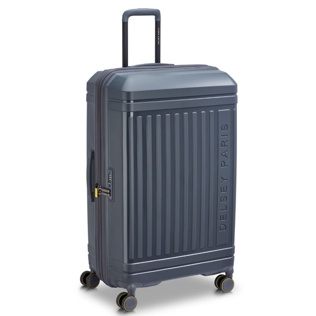 Delsey Lutece Lightweight EXP X Large Suitcase - Anthracite - Love Luggage