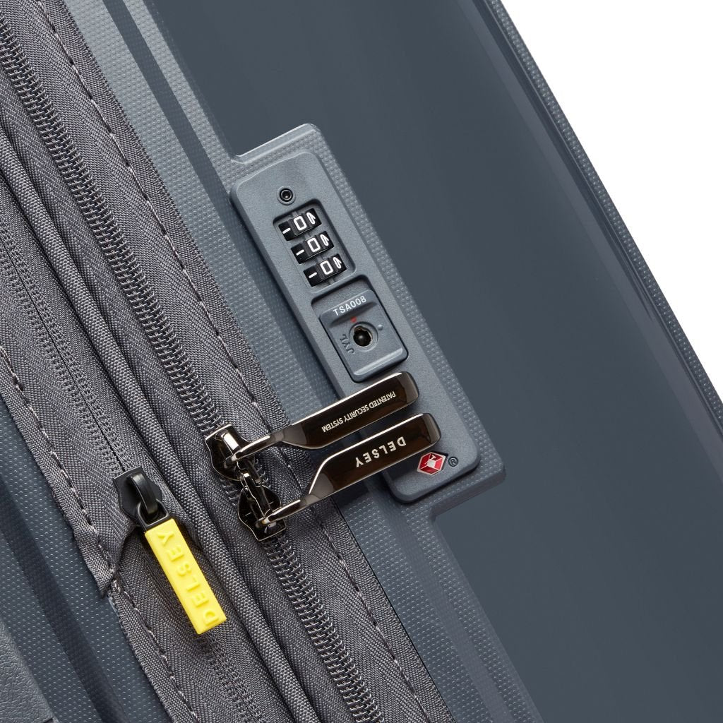 Delsey Lutece Lightweight EXP X Large Suitcase - Anthracite - Love Luggage