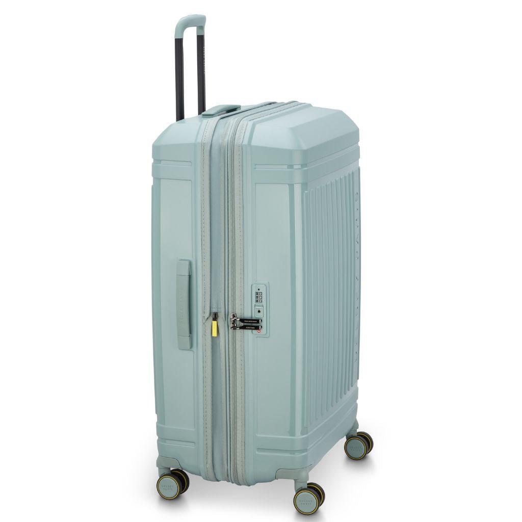 Delsey Lutece Lightweight EXP X Large Suitcase - Green - Love Luggage