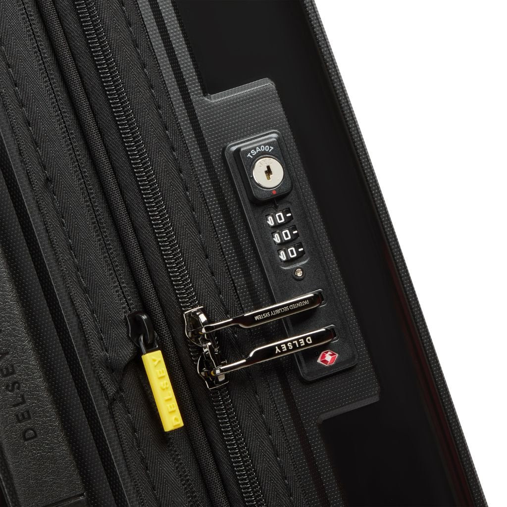 Delsey Lutece SE Lightweight EXP 2.2KG Carry On - Black - Love Luggage