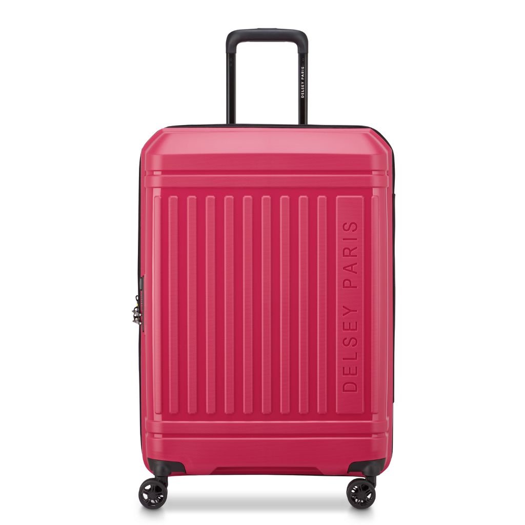 Delsey Lutece SE Lightweight EXP 3.1KG Medium Suitcase - Red - Love Luggage