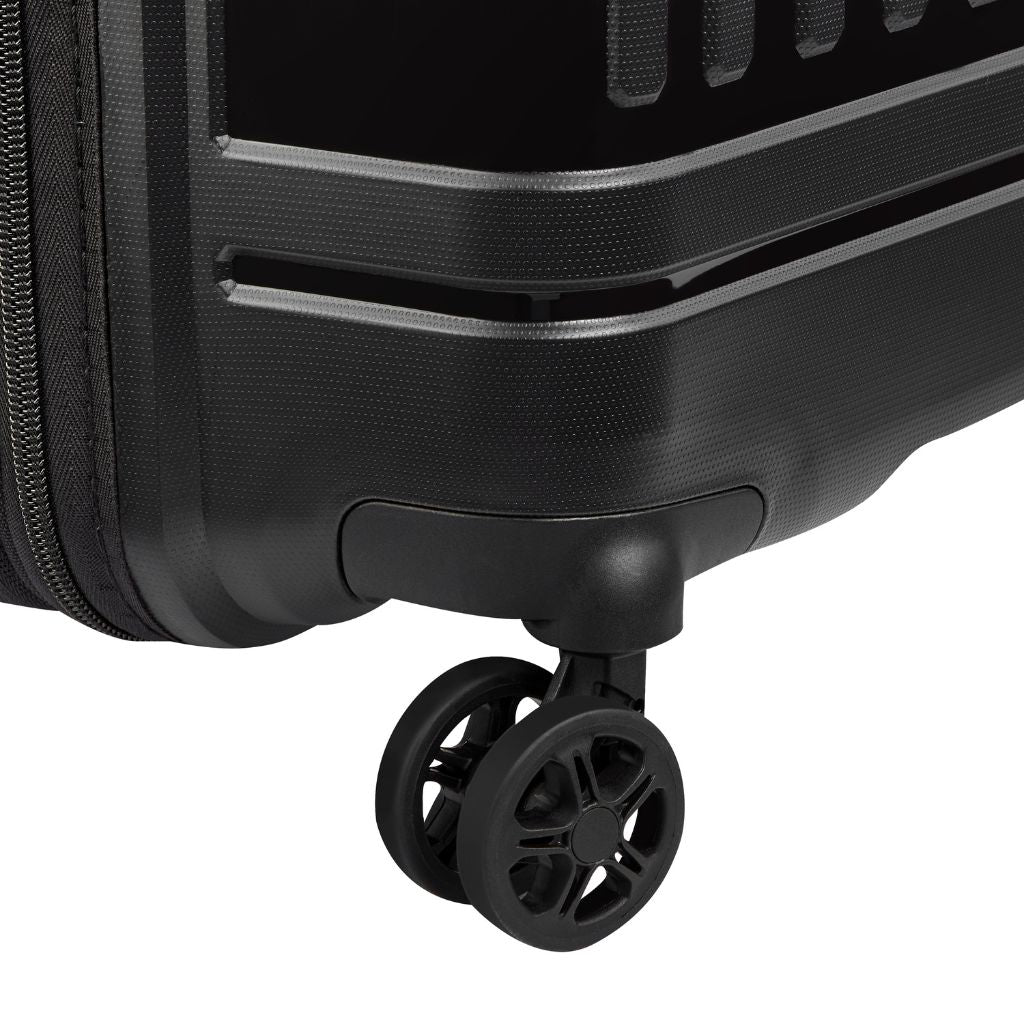 Delsey Lutece SE Lightweight EXP 3.5KG Large Suitcase - Black - Love Luggage
