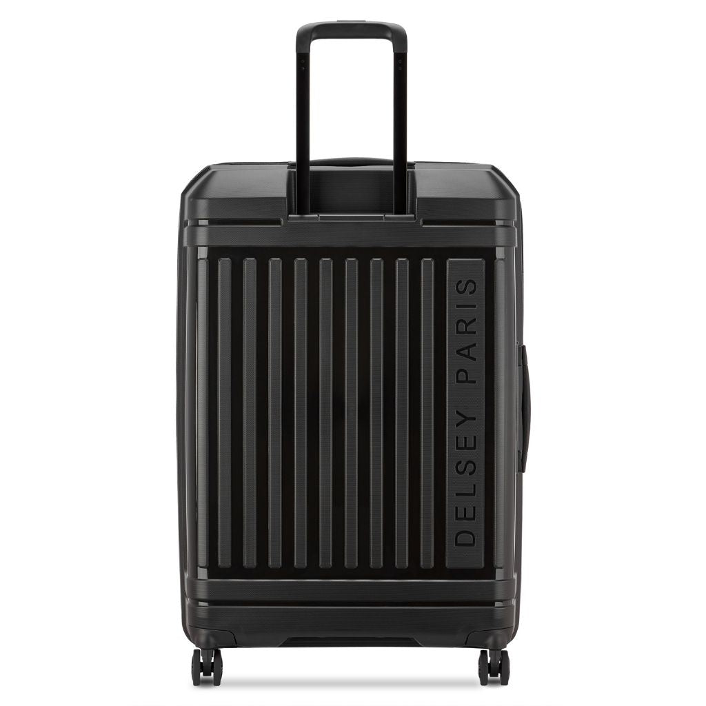 Delsey Lutece SE Lightweight EXP 3.5KG Large Suitcase - Black - Love Luggage