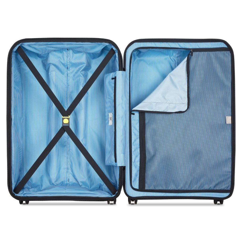 Delsey Lutece SE Lightweight EXP 3.5KG Large Suitcase - Blue - Love Luggage