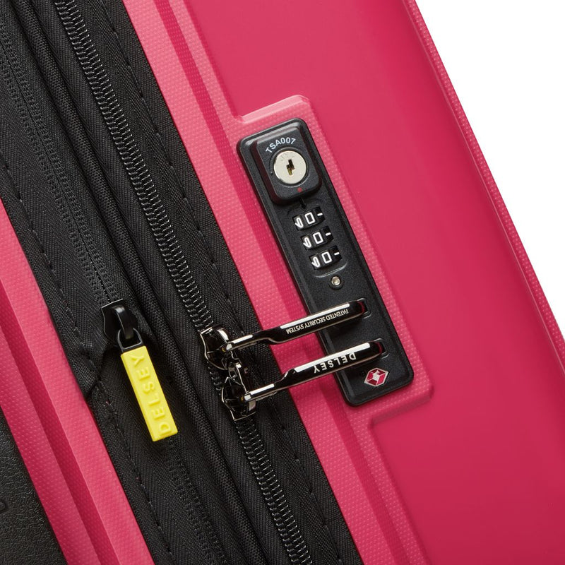 Delsey Lutece SE Lightweight EXP 3.5KG Large Suitcase - Red - Love Luggage