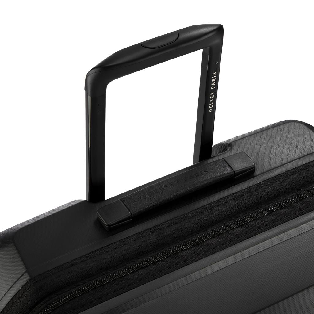 Delsey Lutece SE Lightweight EXP 3.6KG X Large Suitcase - Black - Love Luggage