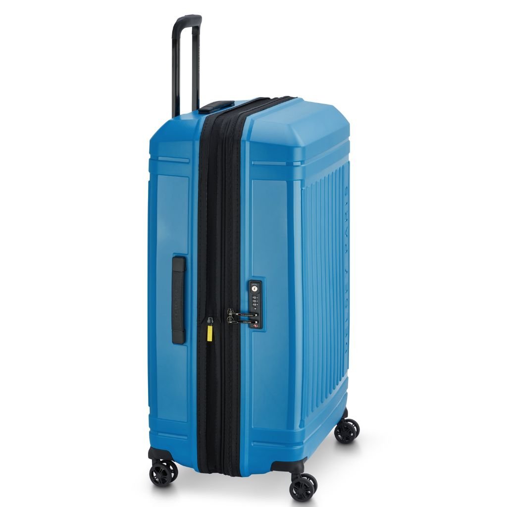 Delsey Lutece SE Lightweight EXP 3.6KG X Large Suitcase - Blue - Love Luggage