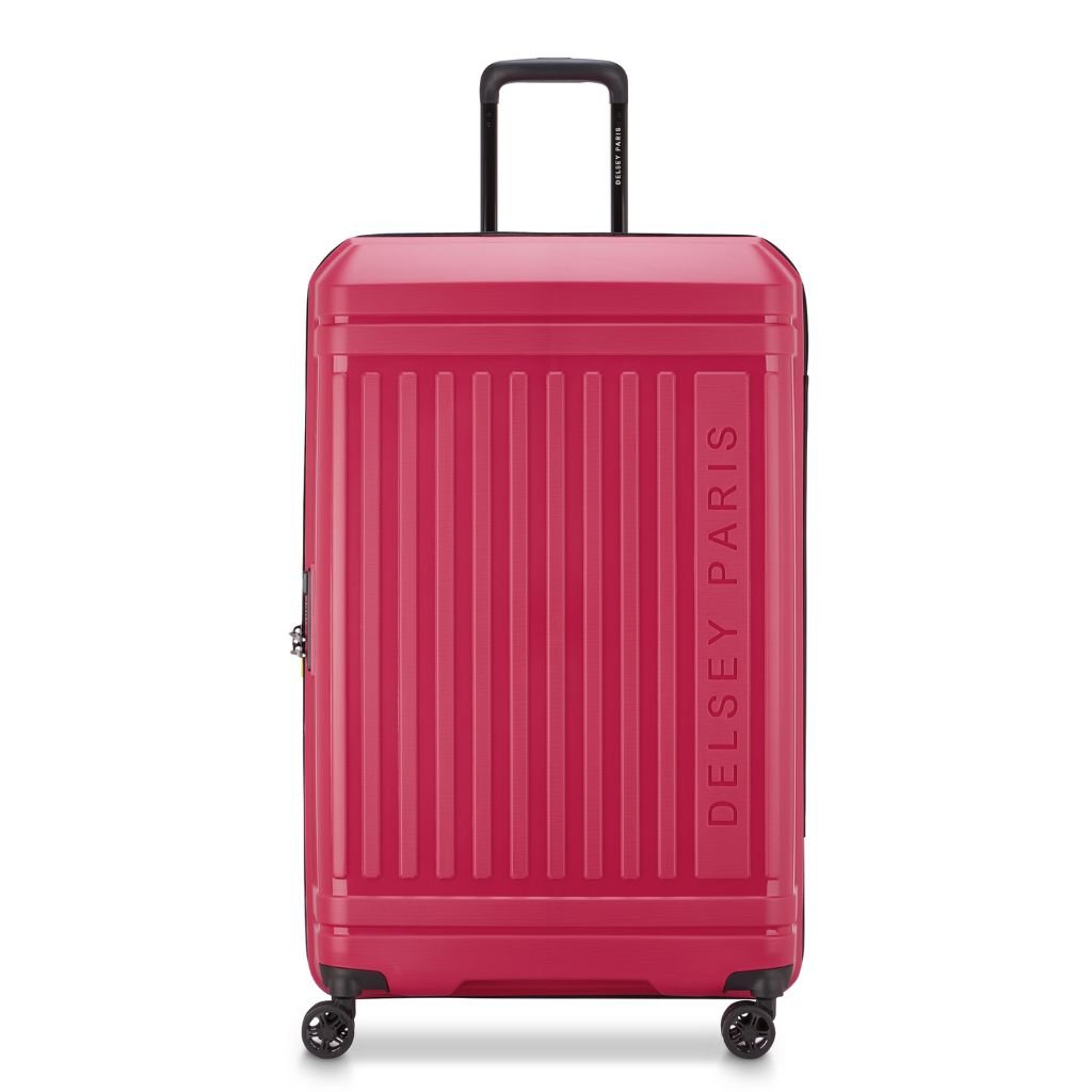 Delsey Lutece SE Lightweight EXP 3.6KG X Large Suitcase - Red - Love Luggage