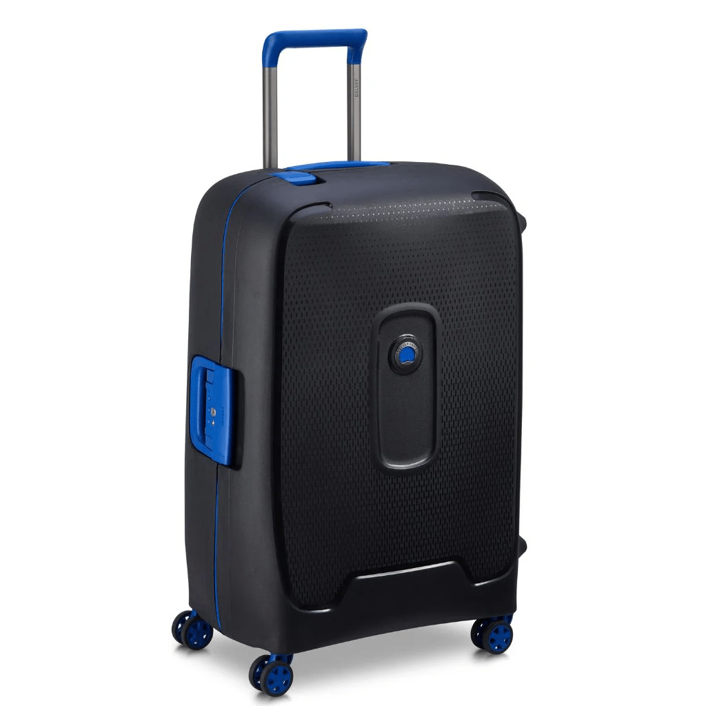 Delsey Moncey 2 PC Hardsided Luggage Duo - Black/Blue - Love Luggage