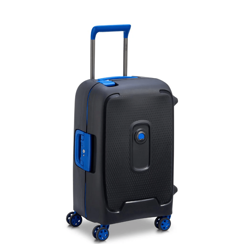 Delsey Moncey 2 PC Hardsided Luggage Duo - Black/Blue - Love Luggage