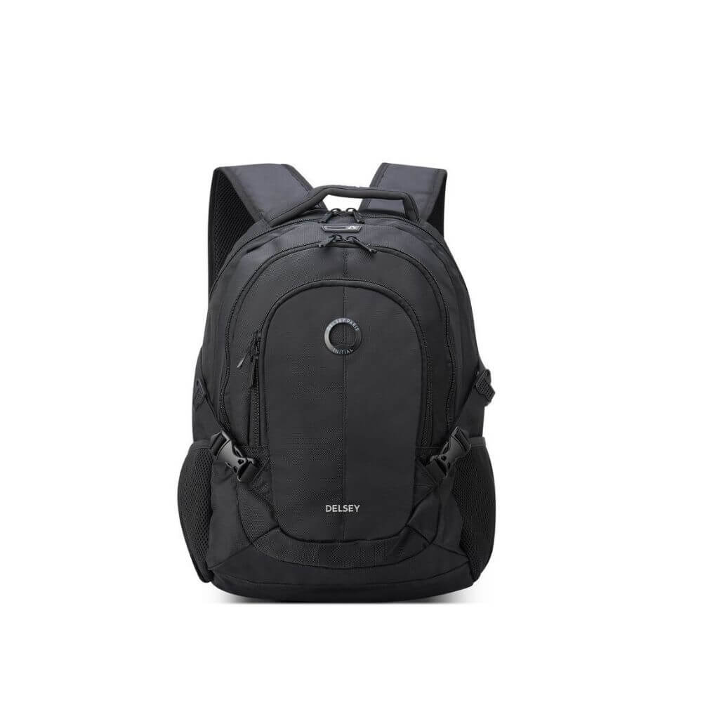 Delsey Navigator 2c 15.6" Laptop Backpack - Black - Love Luggage