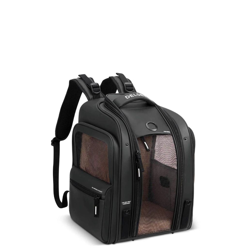 Delsey Raspail Pet Carrier Backpack - Black - Love Luggage
