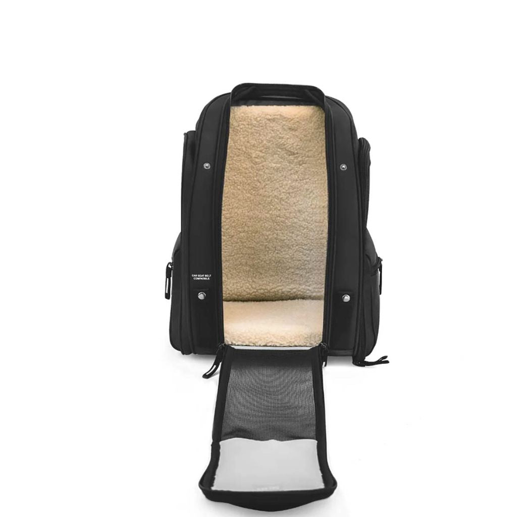 Delsey Raspail Pet Carrier Backpack - Black - Love Luggage