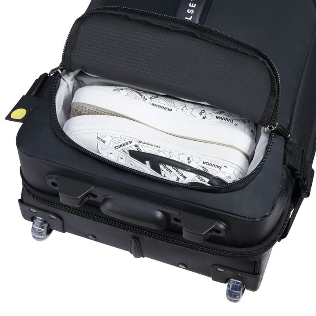 Delsey Raspail Trolley Duffle 55cm Luggage - Black - Love Luggage