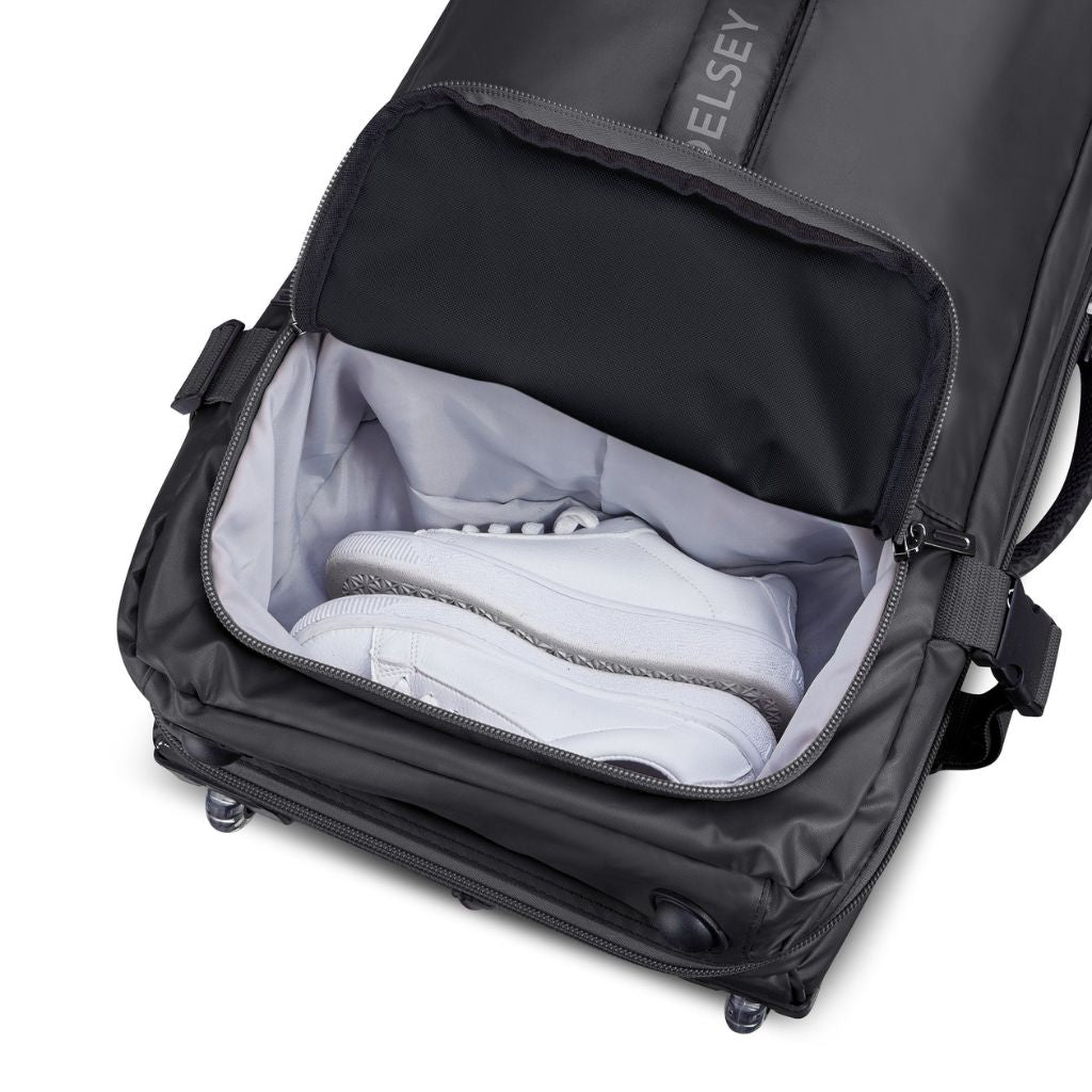 Delsey Raspail Trolley Duffle Large 73cm Luggage - Black - Love Luggage