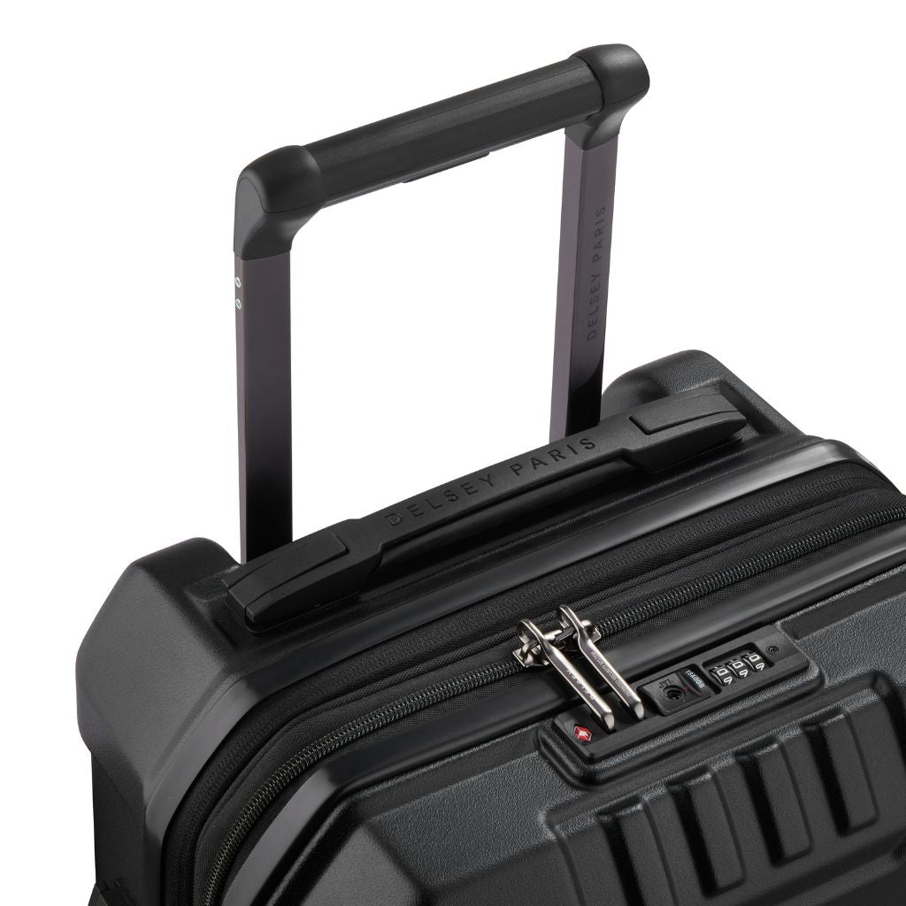 Delsey Rempart 2.0 55cm Carry On Luggage - Black - Love Luggage