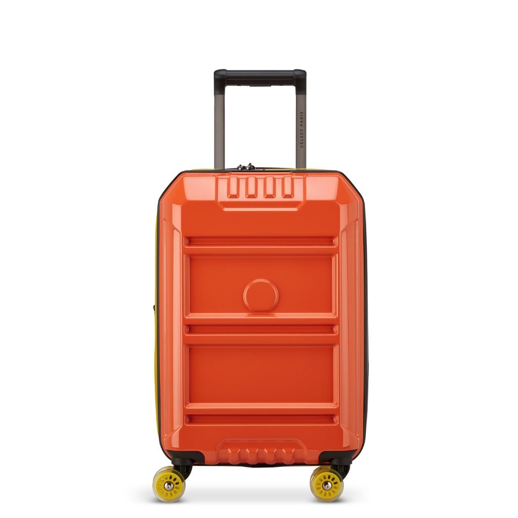 Delsey Rempart 2.0 55cm Carry On Luggage - Orange - Love Luggage