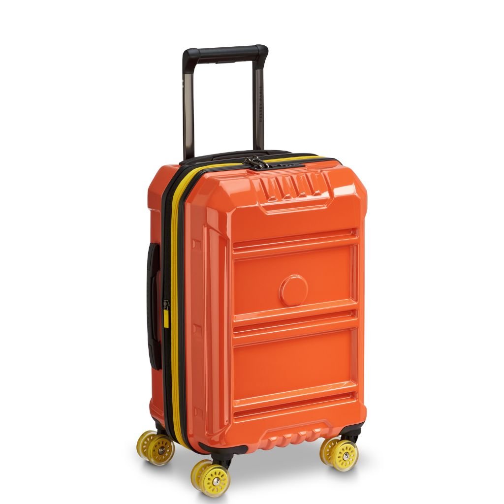 Delsey Rempart 2.0 55cm Carry On Luggage - Orange - Love Luggage