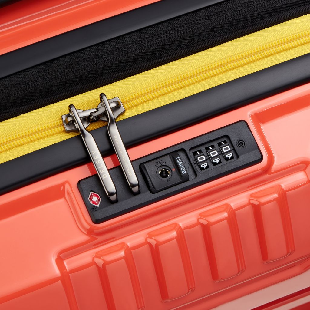 Delsey Rempart 2.0 55cm Carry On Luggage - Orange - Love Luggage