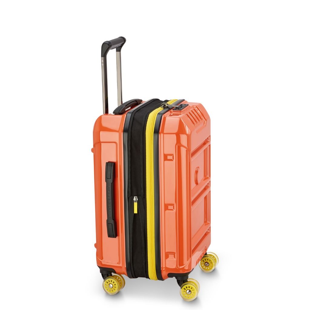 Delsey Rempart 2.0 55cm Carry On Luggage - Orange - Love Luggage