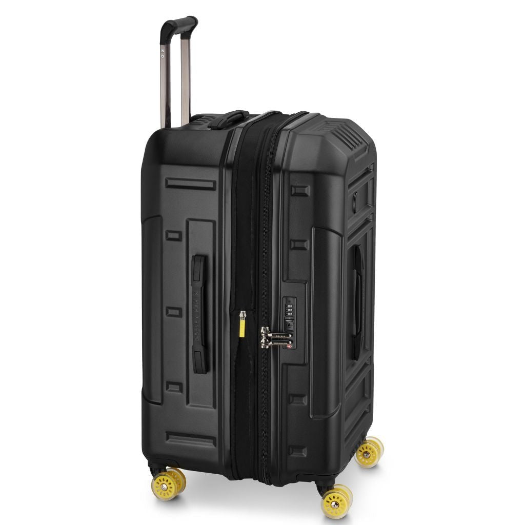 Delsey Rempart 2.0 73cm Medium Luggage - Black - Love Luggage