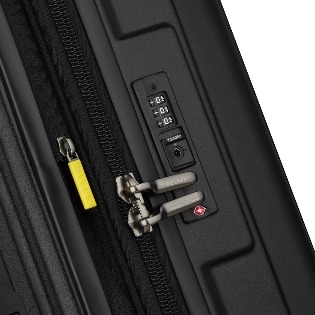 Delsey Rempart 2.0 73cm Medium Luggage - Black - Love Luggage
