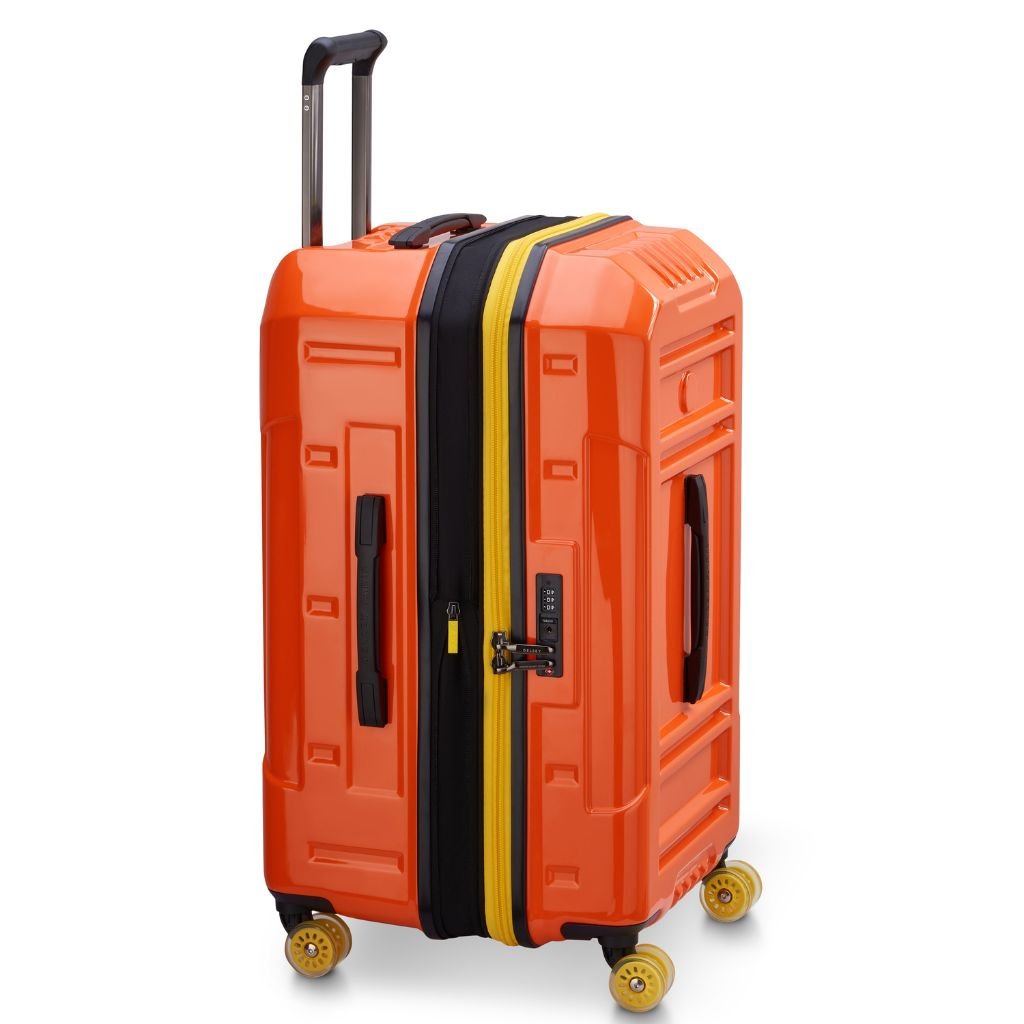 Delsey Rempart 2.0 73cm Medium Luggage - Orange - Love Luggage