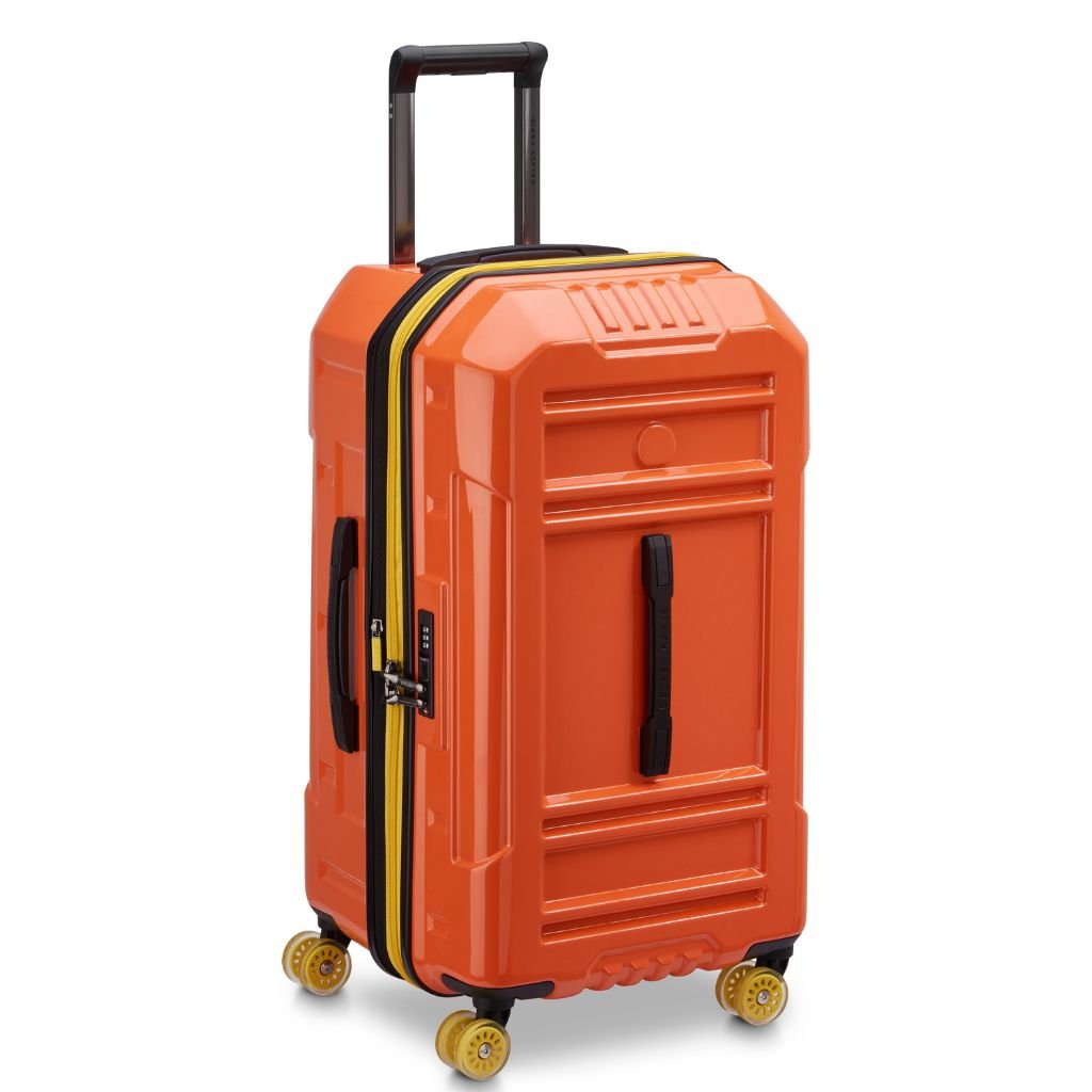 Delsey Rempart 2.0 73cm Medium Luggage - Orange - Love Luggage