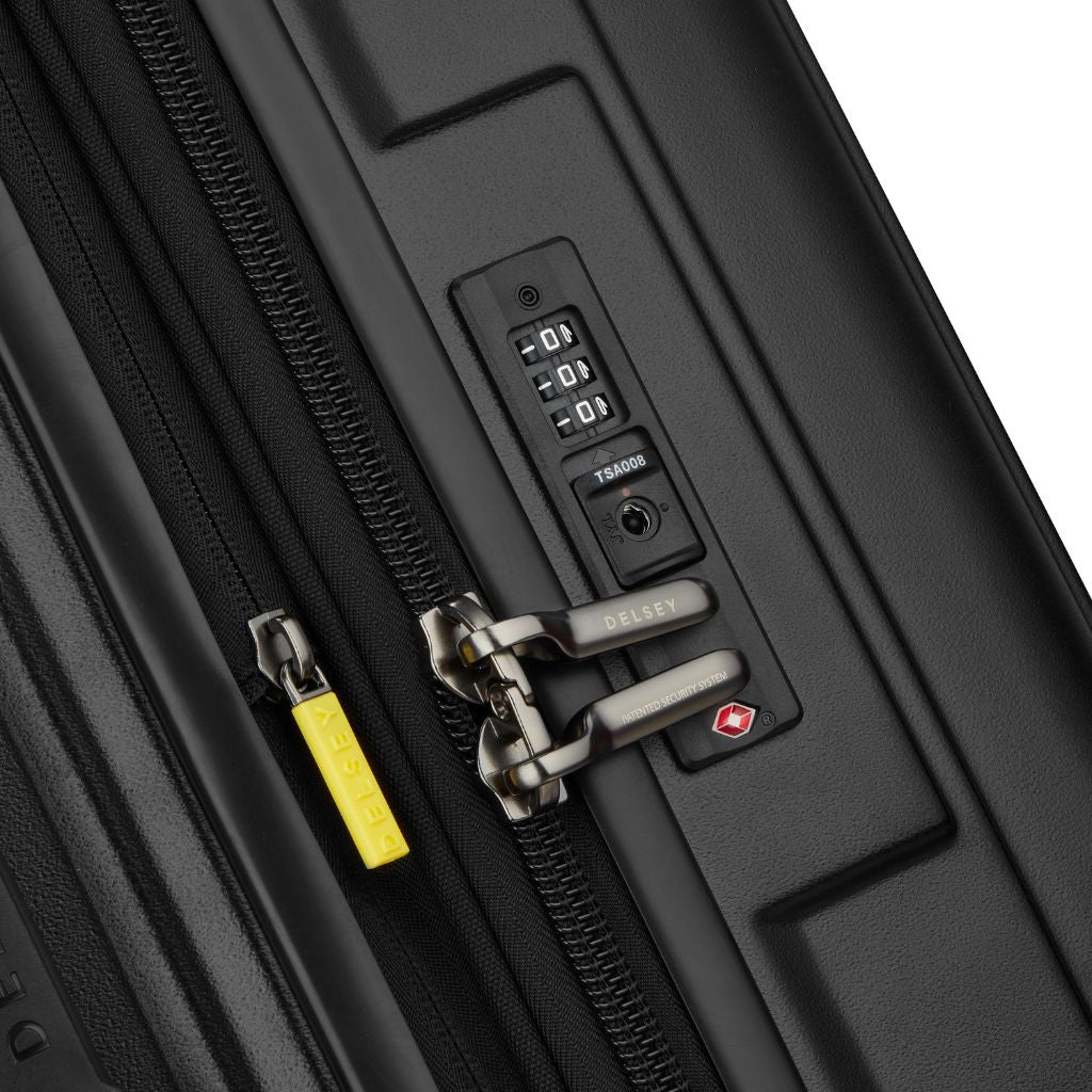 Delsey Rempart 2.0 80cm Large Luggage - Black - Love Luggage