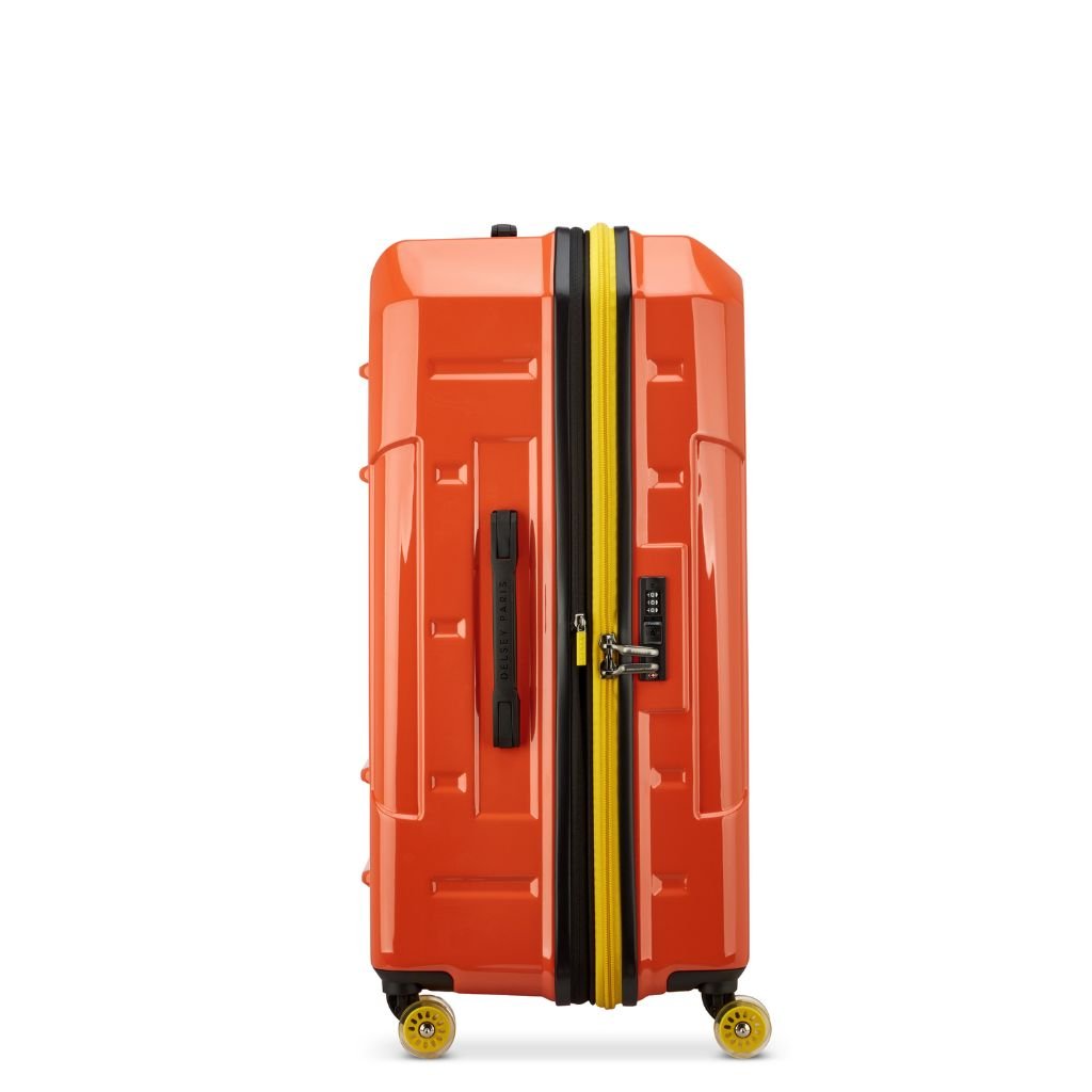 Delsey Rempart 2.0 80cm Large Luggage - Orange - Love Luggage